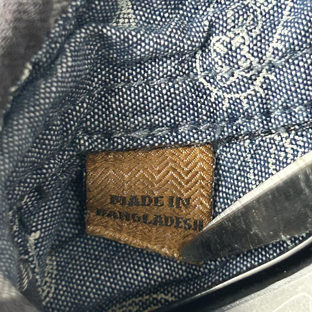 Jachs Girlfriend Medium Top Gray White Plaid Check Snap Button Down - Picture 11 of 15